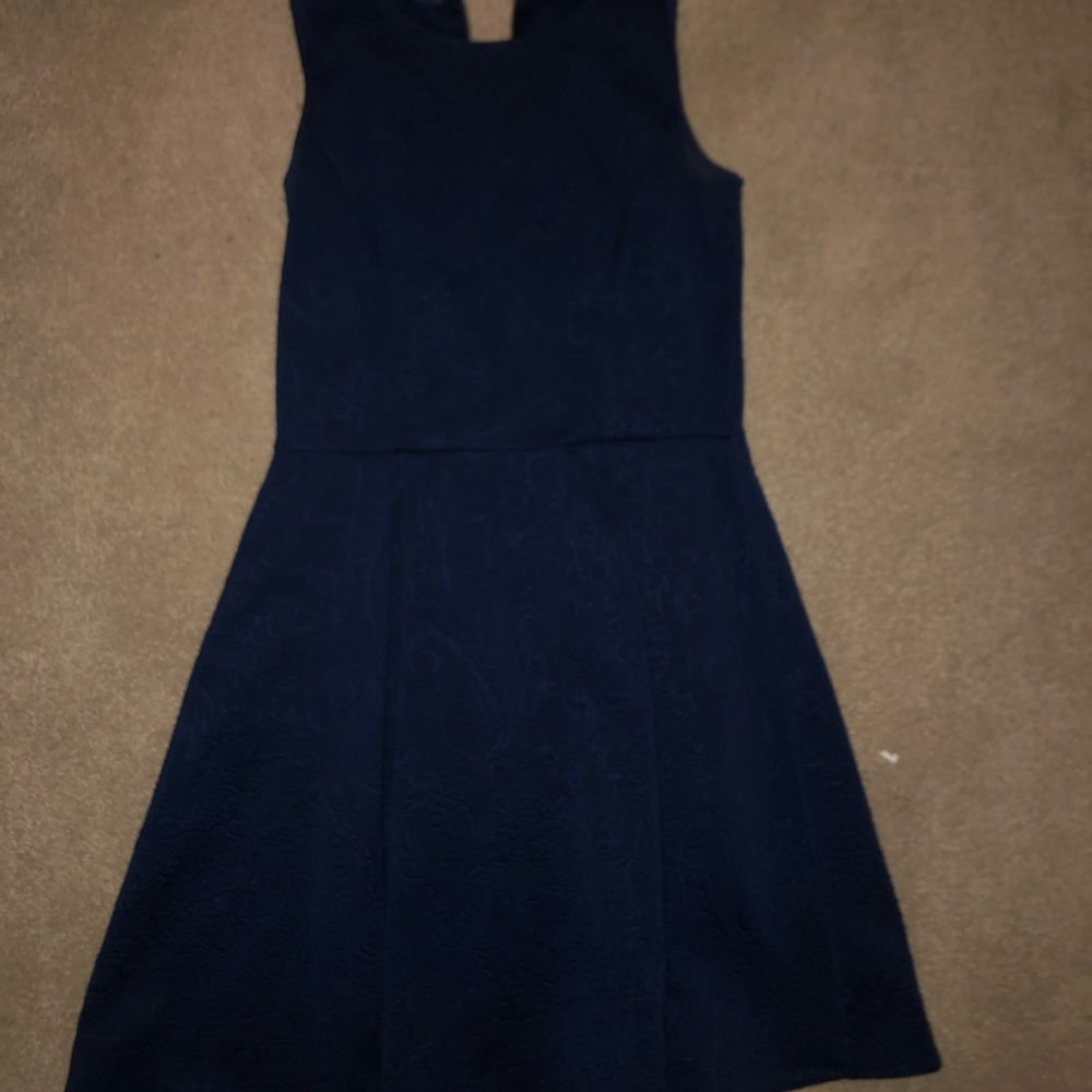 dress navy paisley